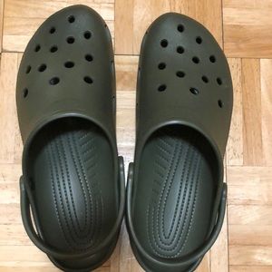 Men’s classic crocks, dark olive color